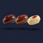 Dark, Milk & White Chocolate Raspberry Dates