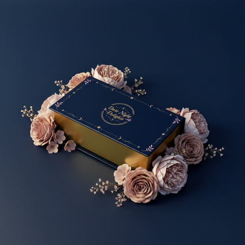 Date Night Delights Box - Floral Navy Scene